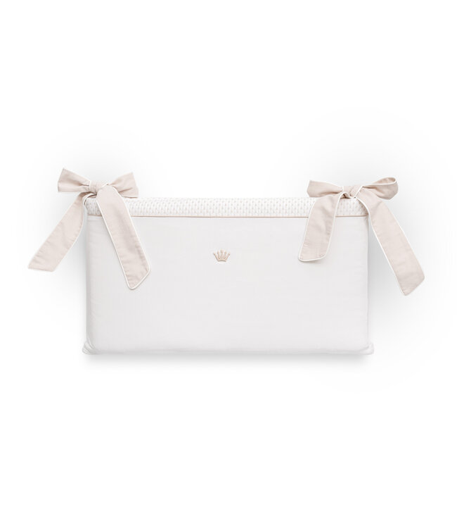 First First - bumper for bed REGI SILENT SANDS - white-beige