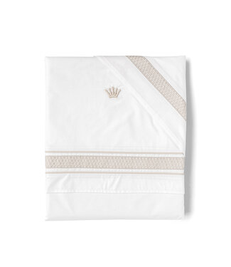 First First - duvet cover for bed ROSI SILENT SANDS - white-beige