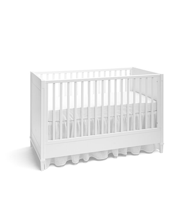 First First - skirt for bed VALENCE linnen HOPEFULL WHITE - white