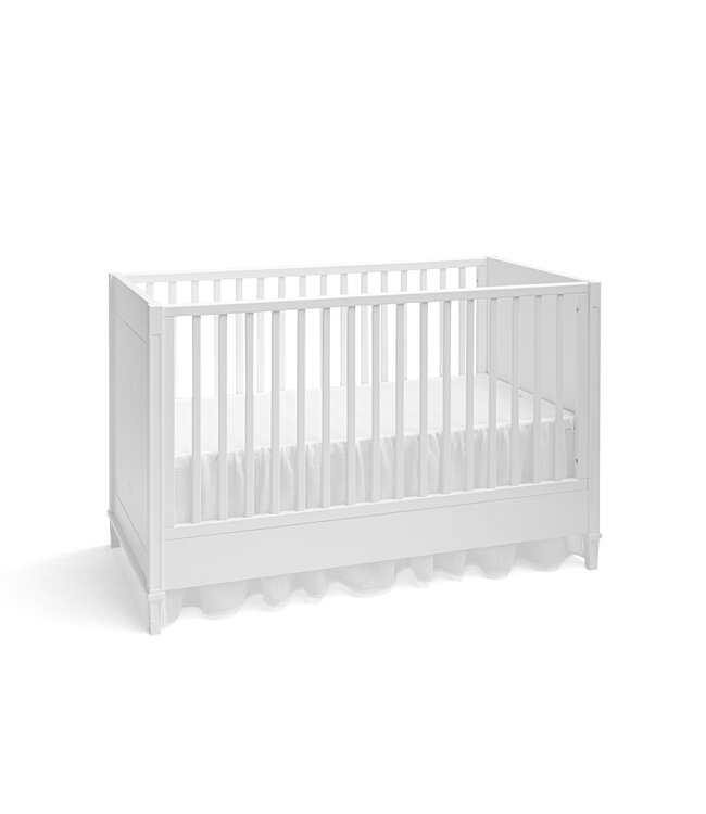 First First - skirt for bed VALENCE linnen HOPEFULL WHITE - white