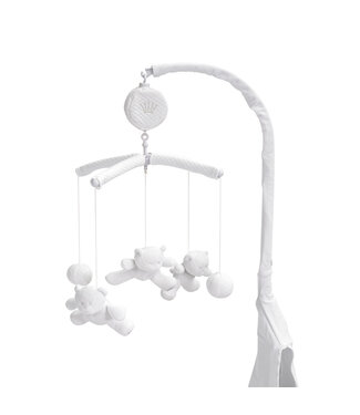 First First - musical mobile OSCAR SILENT SANDS - white