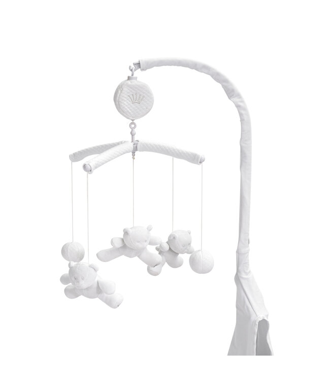 First First - musical mobile OSCAR SILENT SANDS - white