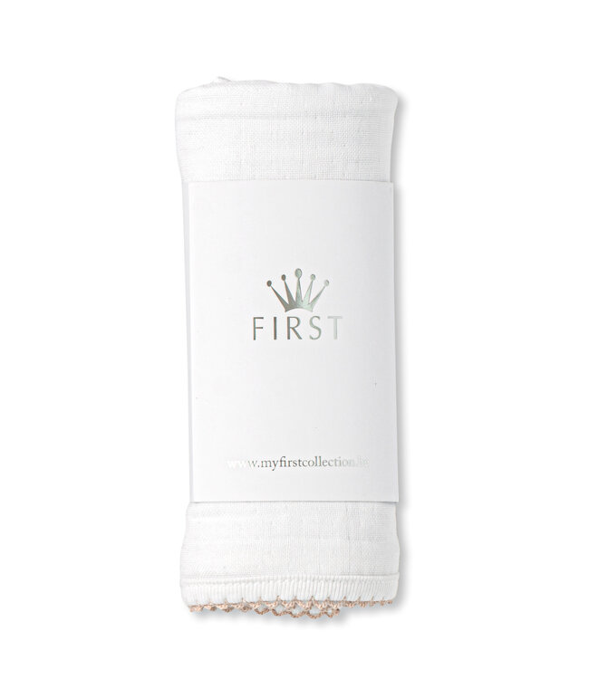First First - tetra cloth     ETHNIC WHITE - white-beige