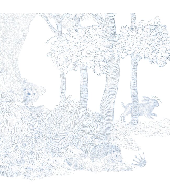 First First - xxl wallpaper my first friends PANORAMA - azzuro