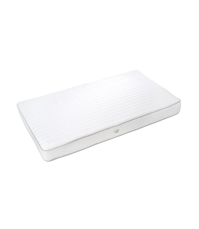 First First - mattress for toy box TOPIO ETHNIC WHITE - white-beige