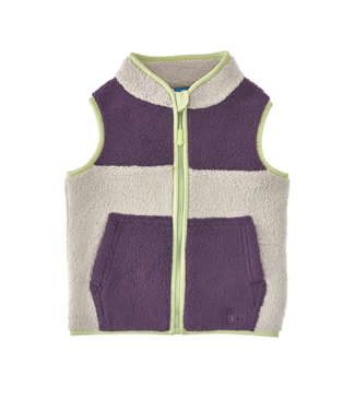 Grass & Air Grass & Air -  Borg Gilet - Amethyst/ Grey