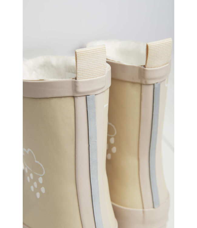 Grass & Air Grass & Air -  Infant Colour-revealing Winter Wellies - Stone