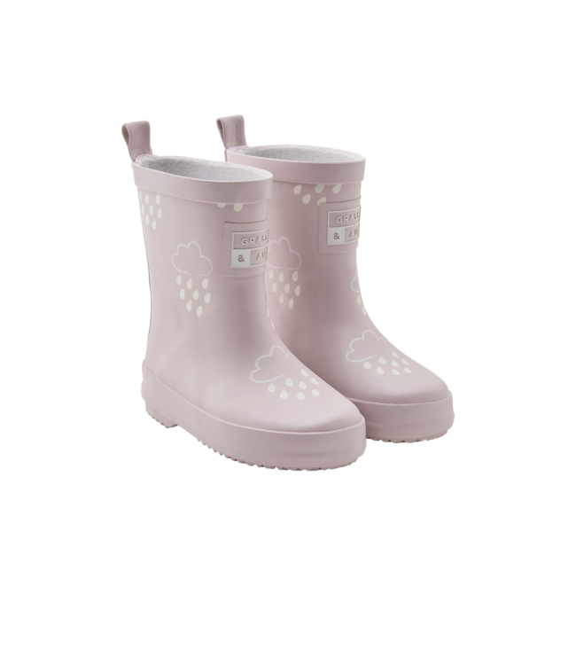 Grass & Air Grass & Air -  Infant Colour-revealing Wellies - Baby Pink
