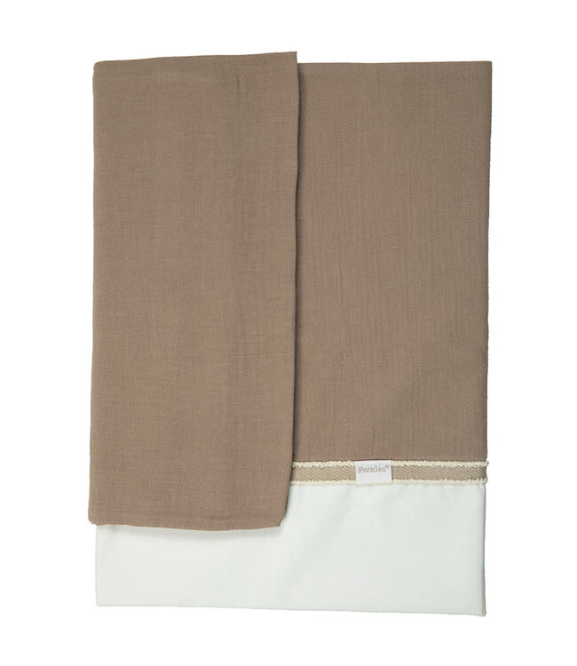 Pericles Pericles - Laken+Sloop Bed Chocolate