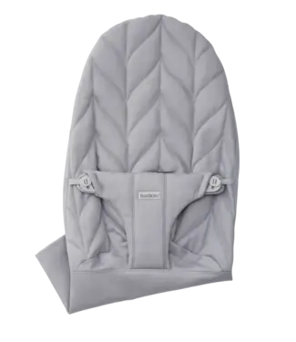 Babybjorn BabyBjörn - Stoffen Zitting Wipstoeltje  - Geweven Kroonblad quilt Lichtgrijs
