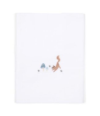 Little Dutch Little Dutch - Ledikantlaken geborduurd Paddenstoelen