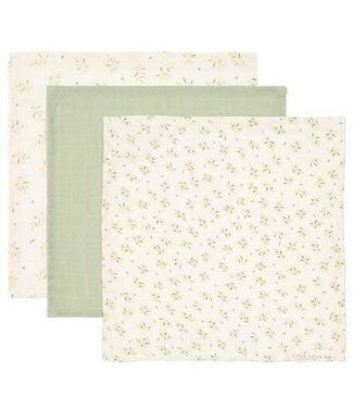 Little Dutch Little Dutch - Monddoekjes set hydrofiel Blueberry Leaves & Sage