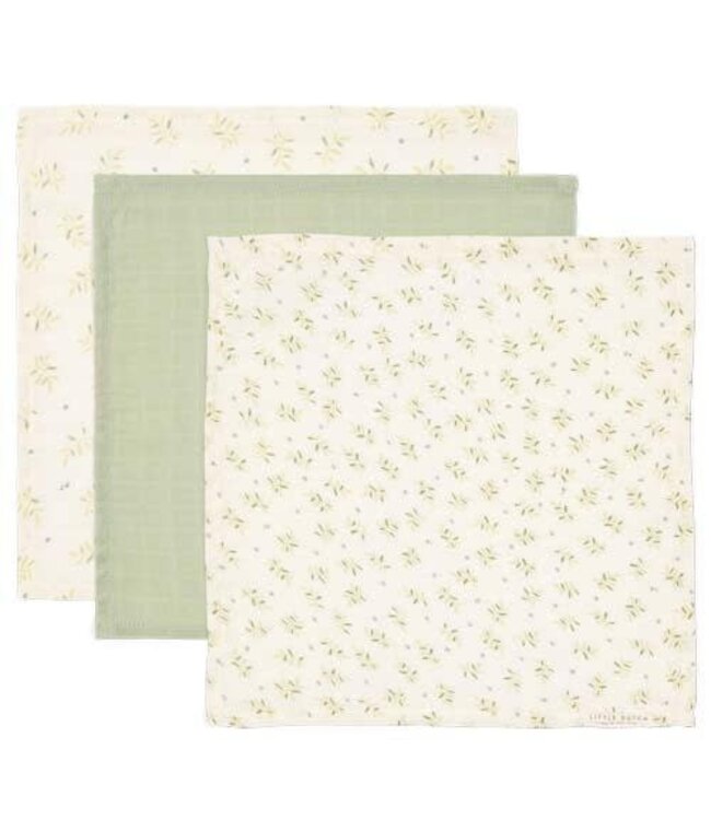 Little Dutch Little Dutch - Monddoekjes set hydrofiel Blueberry Leaves & Sage