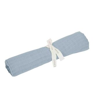 Little Dutch Little Dutch - Swaddle doek hydrofiel 120 x 120 Pure Denim Blue