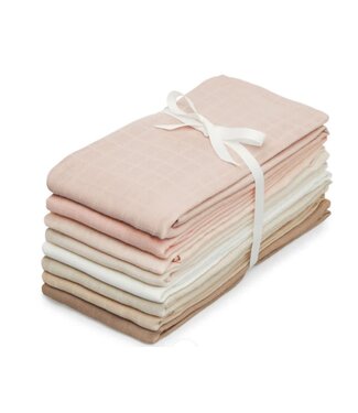CamCam CamCam - Muslin Cloth, 8-pack - GOTS Rose Mix