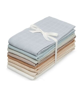 CamCam CamCam - Muslin Cloth, 8-pack - GOTS Ocean Mix
