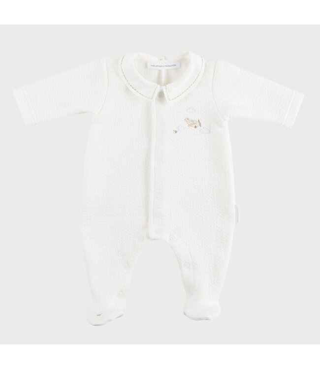 Theophile & Patachou Théophile & Patachou - Kruippakje gewafeld vliegtuig - Ivoor