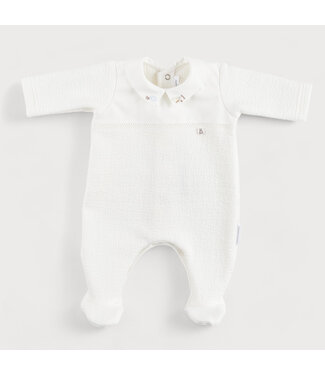 Theophile & Patachou Théophile & Patachou - Kruippakje gewafeld kant vliegtuig - Ivoor