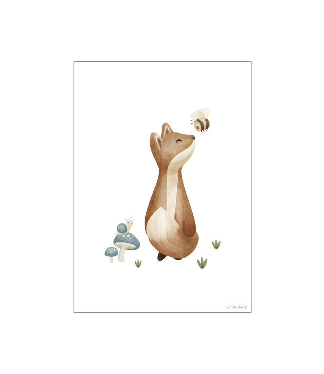 Little Dutch Little Dutch - Poster Forest Friends  - A3