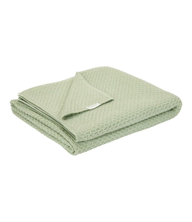 Little Dutch Little Dutch - Ledikantdeken gebreid Pure Sage