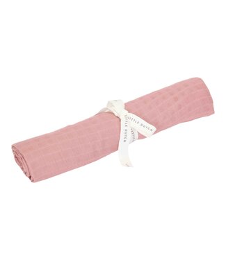 Little Dutch Little Dutch - Swaddle doek hydrofiel 120 x 120 Pure Pink Blush