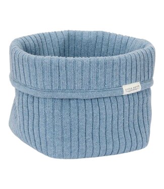 Little Dutch Little Dutch - Commodemandje klein gebreid Pure Denim Blue