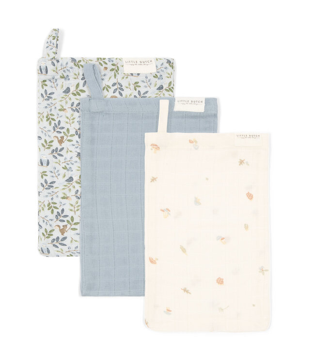 Little Dutch Little Dutch - Washandjes set hydrofiel Forest Friends