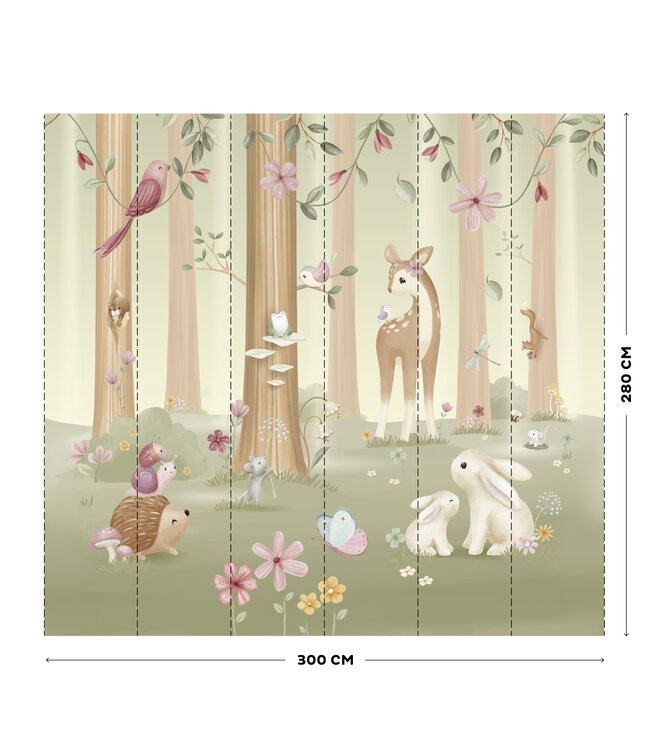 Little Dutch Little Dutch - Fotobehang Fairy Garden