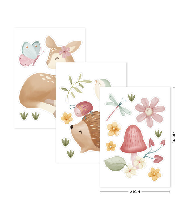 Little Dutch Little Dutch - Muurstickers Fairy Garden - 3 vellen
