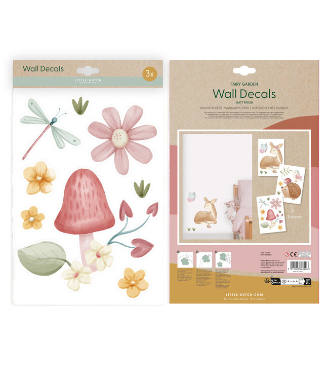 Little Dutch Little Dutch - Muurstickers Fairy Garden - 3 vellen