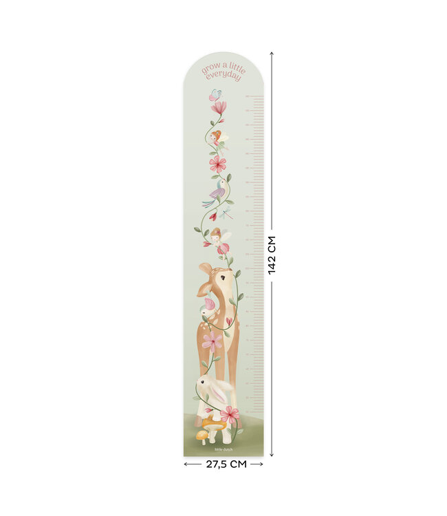 Little Dutch Little Dutch - Groeimeter muursticker Fairy Garden