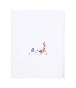 Little Dutch Little Dutch - Ledikantlaken geborduurd Paddenstoelen