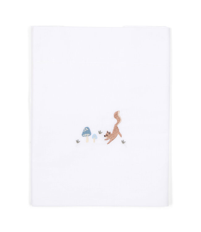 Little Dutch Little Dutch - Ledikantlaken geborduurd Paddenstoelen