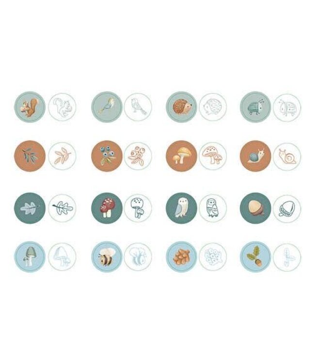 Little Dutch Little Dutch - Self Inking Stamps Forest Friends