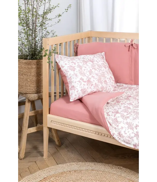 Tartine et Chocolat Tartine et Chocolat - Dekbedovertrek Toile de Jouy - Peche