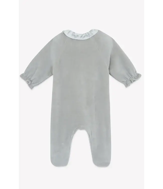 Tartine et Chocolat Tartine et Chocolat - Babypakje velours Toile de Jouy - Gris