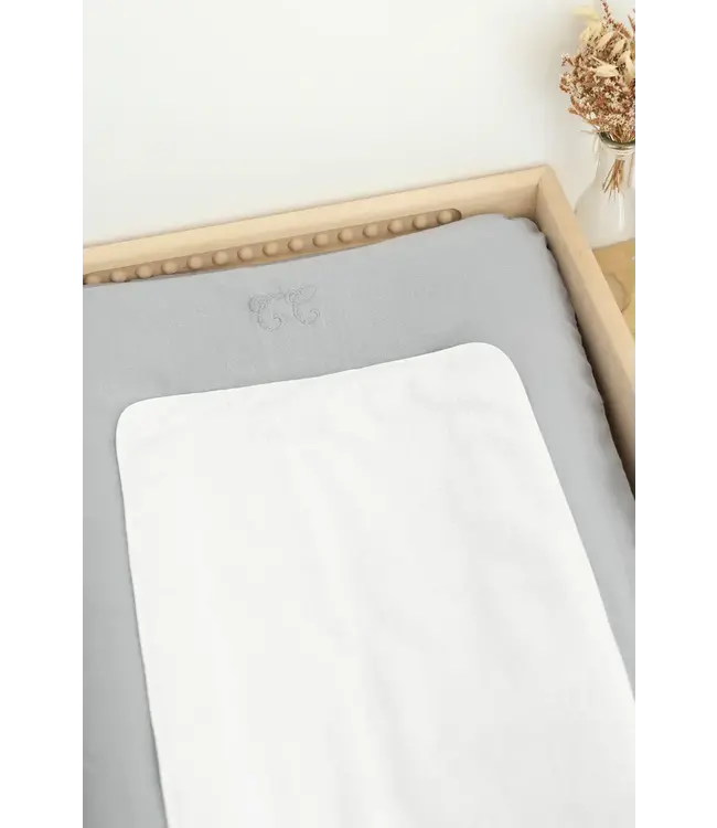 Tartine et Chocolat Tartine et Chocolat - Aankleedkussenhoes Toile de Jouy - Gris