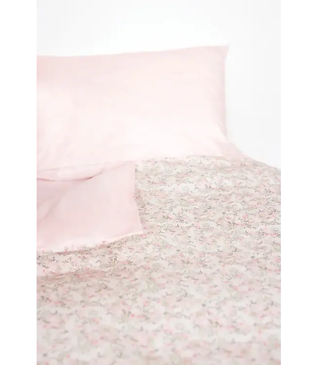 Tartine et Chocolat Tartine et Chocolat - Dekbedovertrek Jardin Hivernal - rose pâle