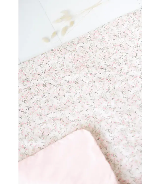 Tartine et Chocolat Tartine et Chocolat - Plaid Jardin Hivernal - rose pâle