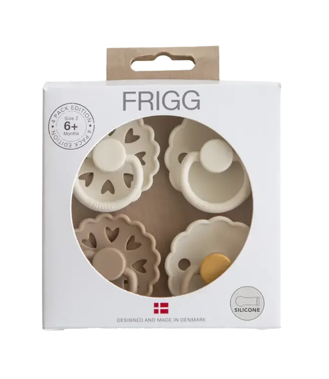 Frigg Frigg - Fopspeen 4-Pack - Natuurrubber - Snowflake Dream T2