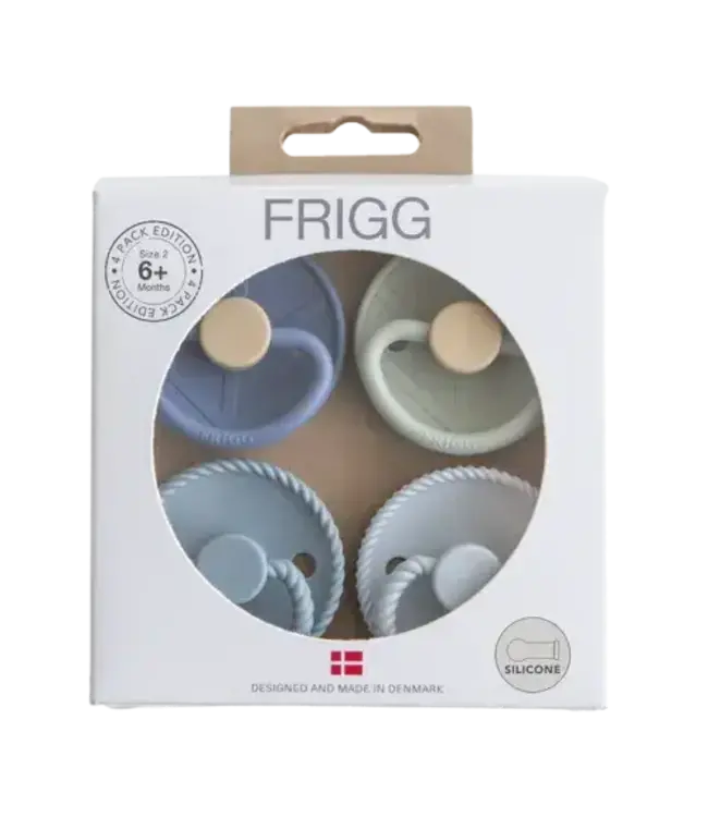 Frigg Frigg - Fopspeen 4-Pack - Natuurrubber - Skyline Serenity T2