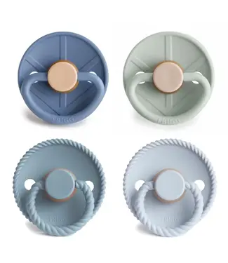 Frigg Frigg - Fopspeen 4-Pack - Natuurrubber - Skyline Serenity T2