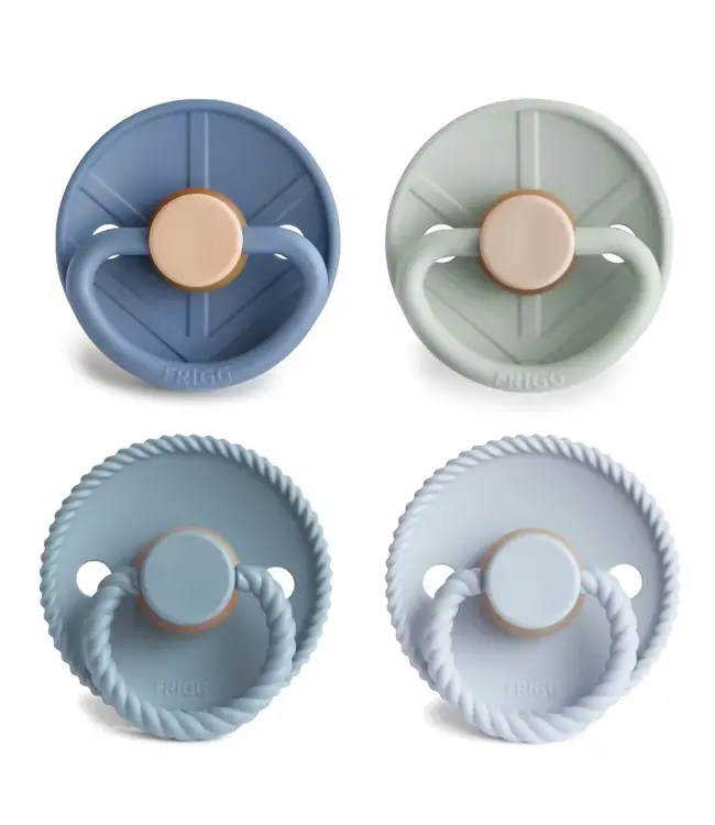 Frigg Frigg - Fopspeen 4-Pack - Natuurrubber - Skyline Serenity T2