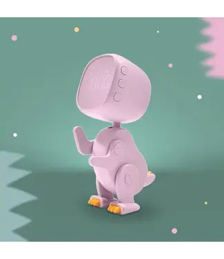 Mary's Mary's - Alarm Clock - Robo Dino - Pink