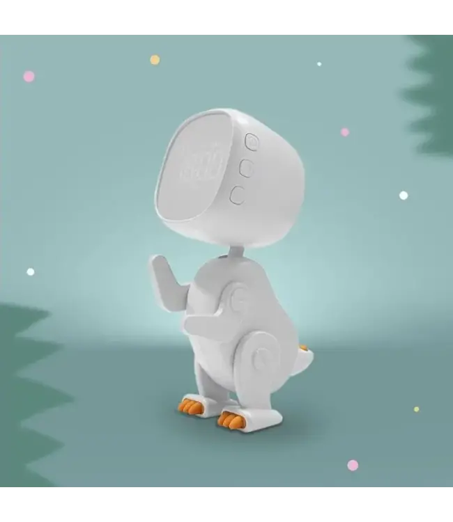 Mary's Mary's - Alarm Clock - Robo Dino - White