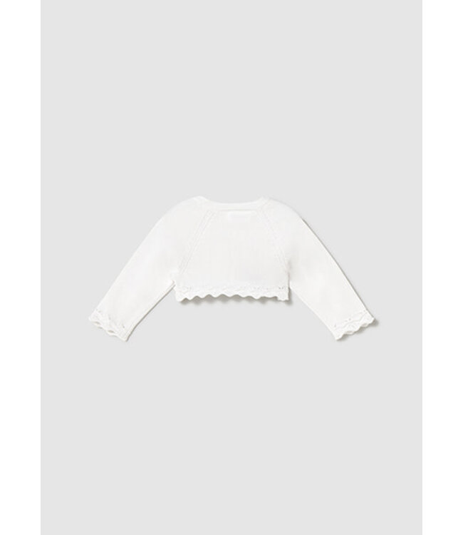 Mayoral Mayoral - Basic knit cardigan - White