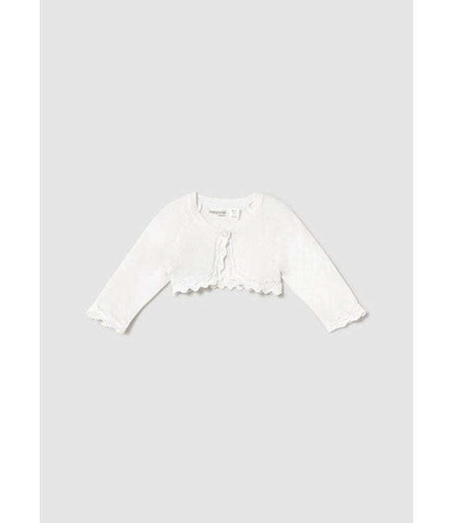 Mayoral Mayoral - Basic knit cardigan - White
