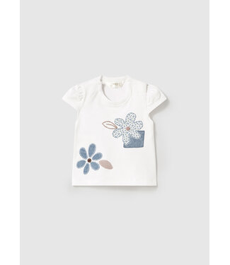 Mayoral Mayoral - S/s t-shirt - White-blue