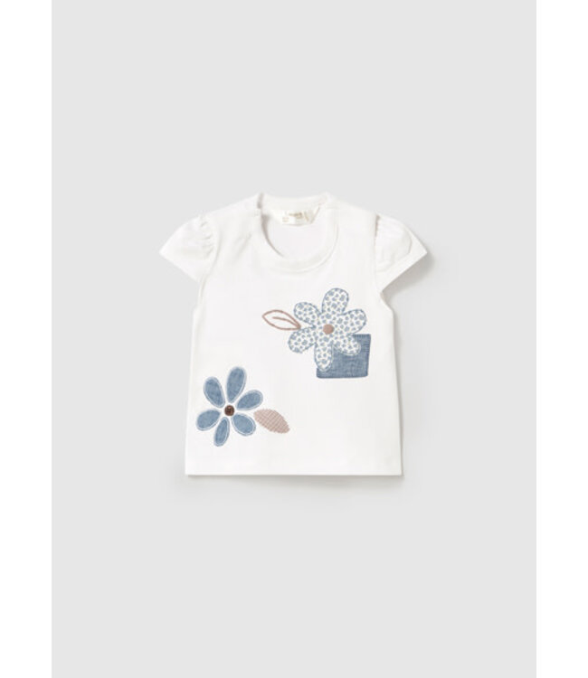 Mayoral Mayoral - S/s t-shirt - White-blue