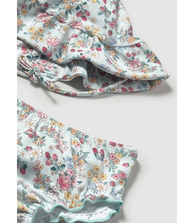 Mayoral Mayoral - Bathing suit set with hat - Jade